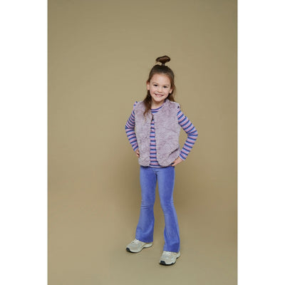 Jubel-Gerippte Schlaghose Samt - Wild Soul-Lavender