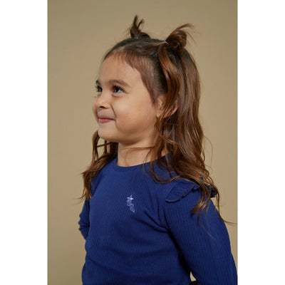 Jubel-Gerippte Longsleeve - Wild Soul-Indigo