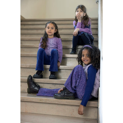 Jubel-Gerippte Longsleeve - Wild Soul-Indigo