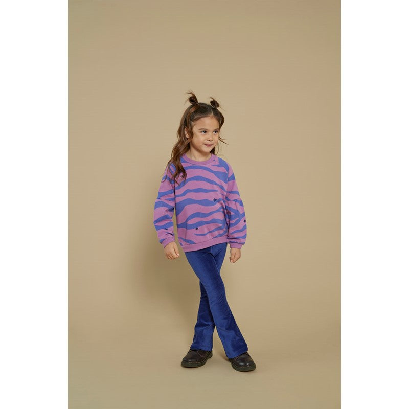 Jubel-Gerippte Schlaghose Samt - Wild Soul-Indigo