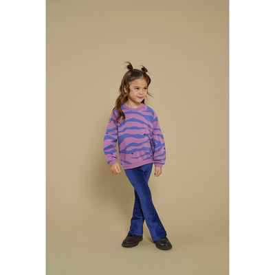 Jubel-Gerippte Schlaghose Samt - Wild Soul-Indigo