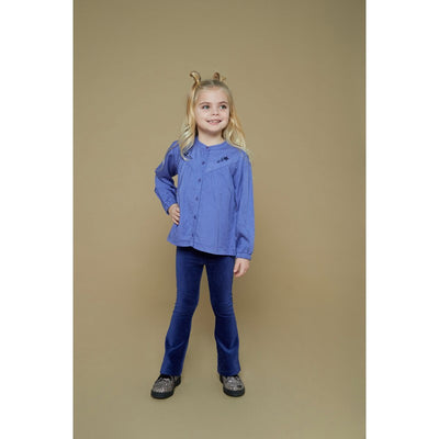 Jubel-Gerippte Schlaghose Samt - Wild Soul-Indigo