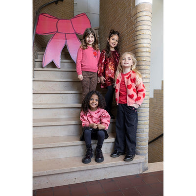 Jubel-Sweater - Queen Of Hearts-Rosa