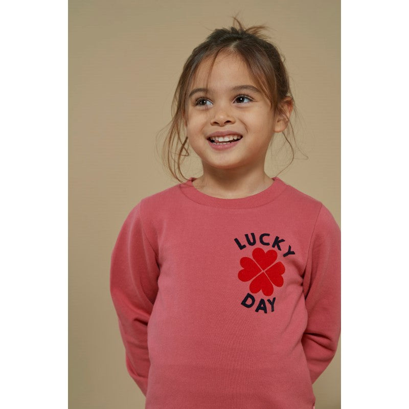 Jubel-Sweater - Queen Of Hearts-Rosa
