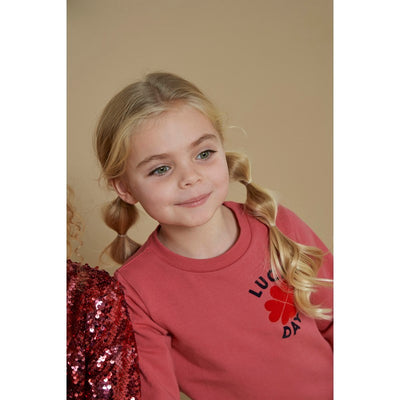 Jubel-Sweater - Queen Of Hearts-Rosa