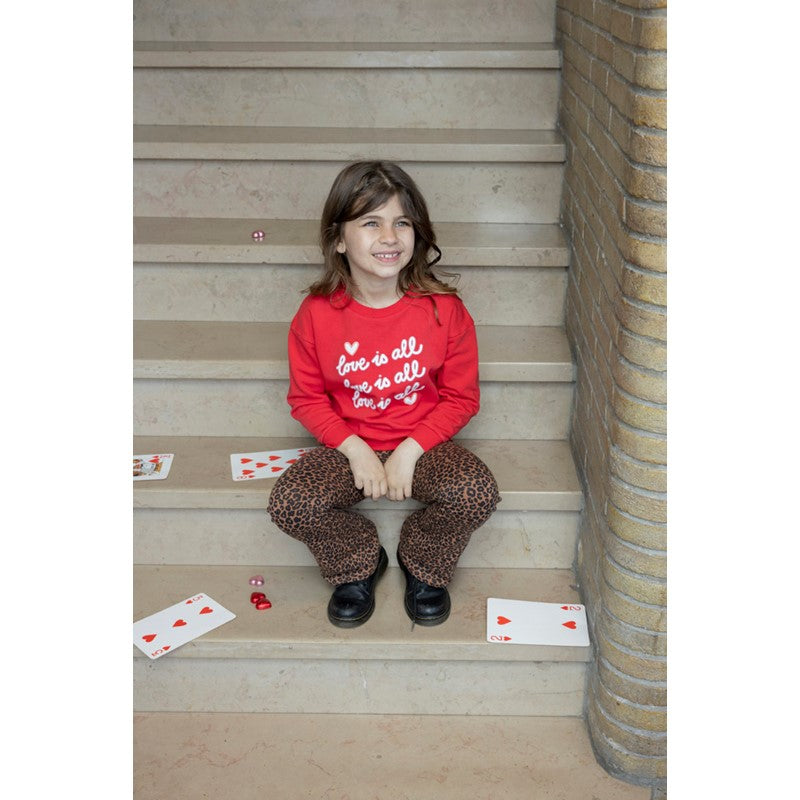 Jubel-Sweater - Queen Of Hearts-Rot