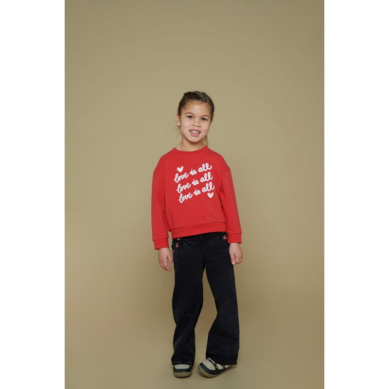 Jubel-Sweater - Queen Of Hearts-Rot
