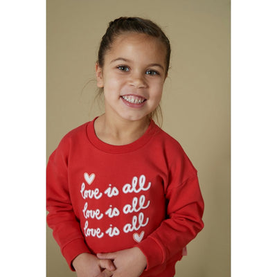 Jubel-Sweater - Queen Of Hearts-Rot