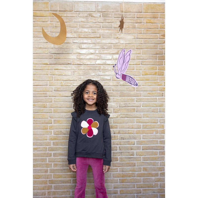 Jubel-Gerippte Schlaghose Samt - Shine Bright-Violet