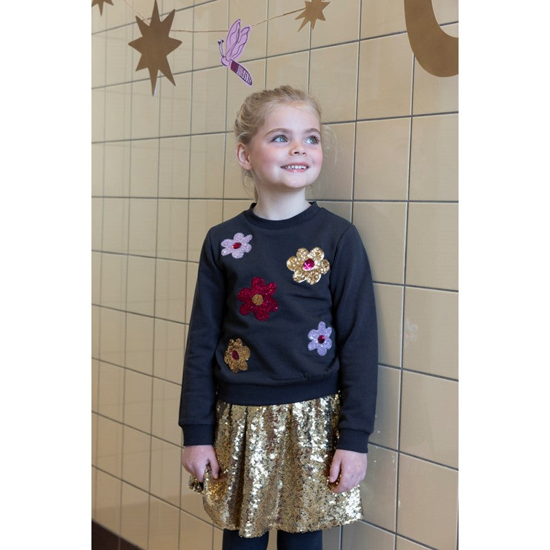 Jubel-Sweater AOP - Shine Bright-Anthrazit