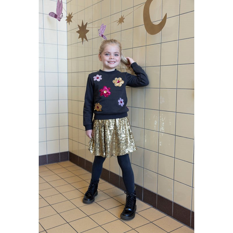 Jubel-Sweater AOP - Shine Bright-Anthrazit