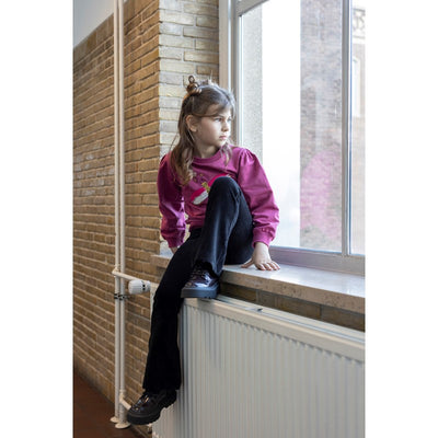 Jubel-Gerippte Schlaghose Samt - Shine Bright-Anthrazit
