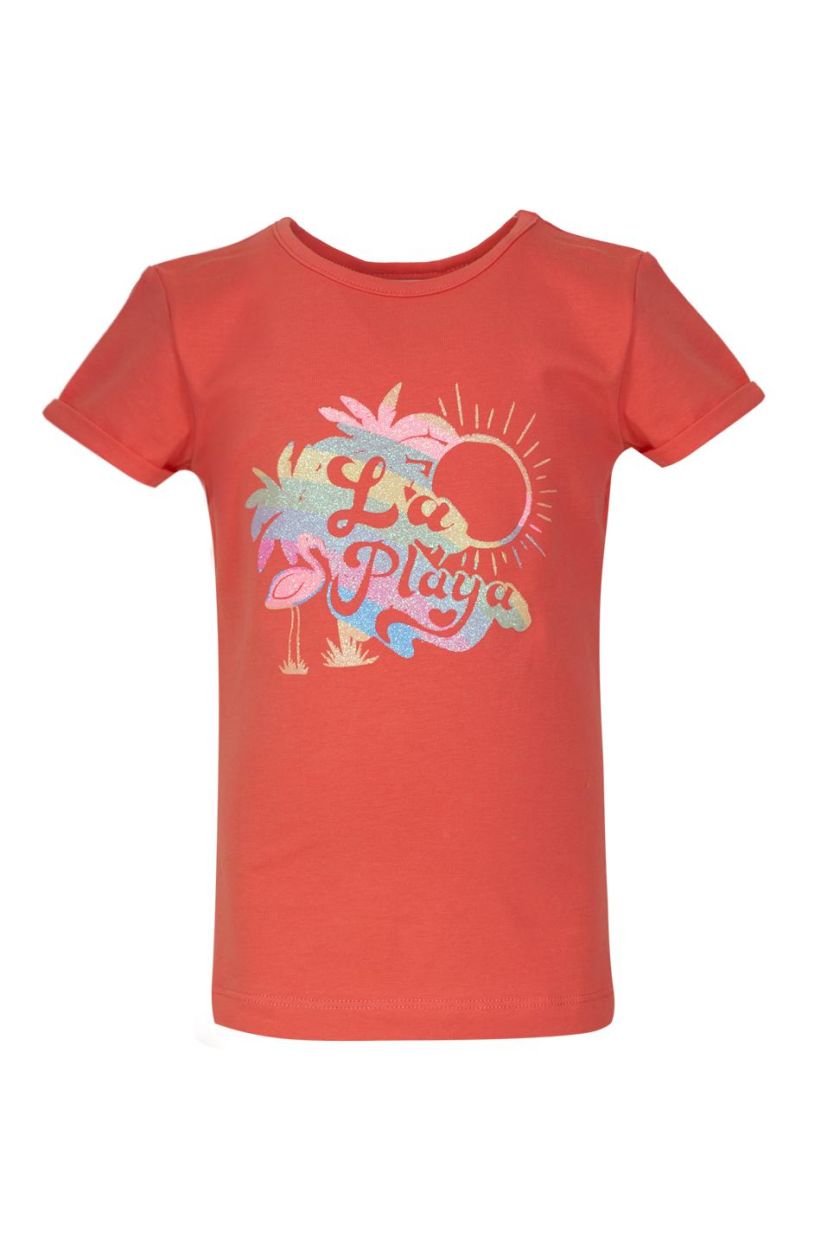 Someone-MORGANA T-SHIRT SHORT SLEEVES-CORAL