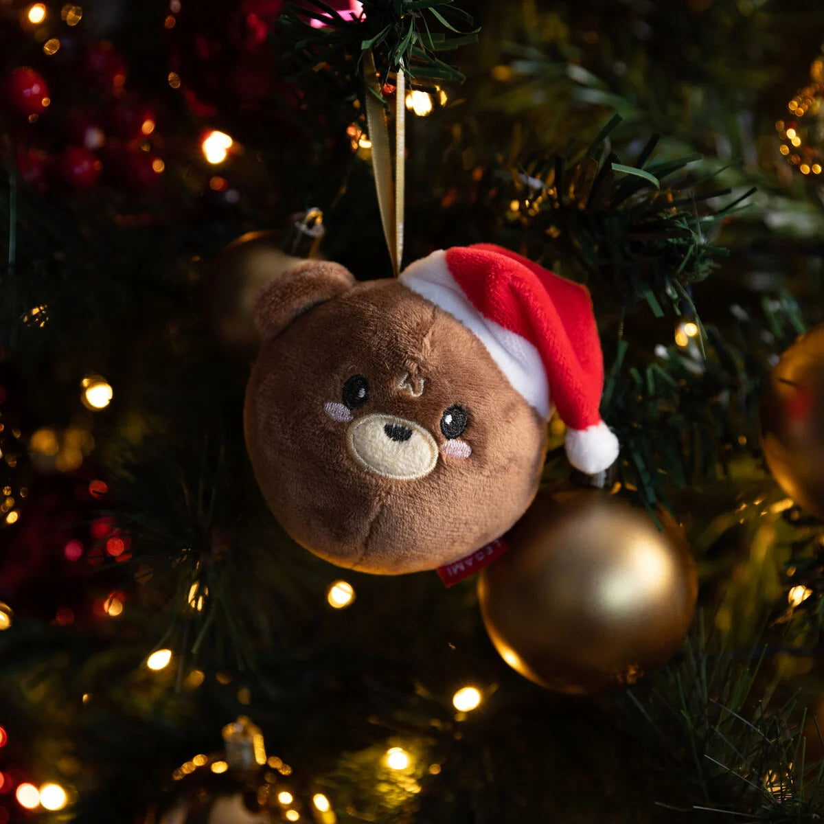 Weihnachtsdekoration aus Plüsch - Teddy Bear - Oh-Oh-Ohrnaments