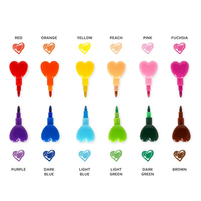 12 Ineinandersteckbare Buntstifte - Dream in Colour