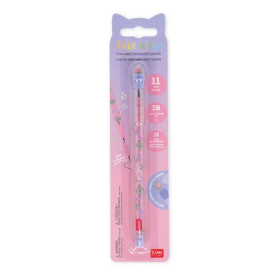 Stapelbarer Bleistift mit Radiergummi - Take a Tip