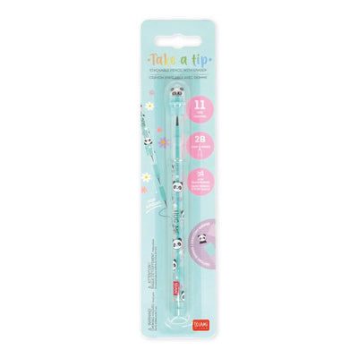 Stapelbarer Bleistift mit Radiergummi - Take a Tip