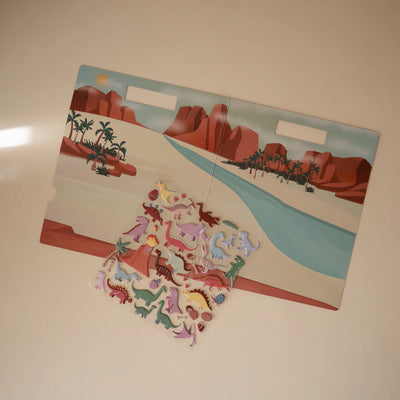 Mushie - Wiederverwendbare Sticker-Set (Dino)