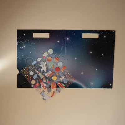 Mushie Wiederverwendbare Weltraum-Sticker-Set