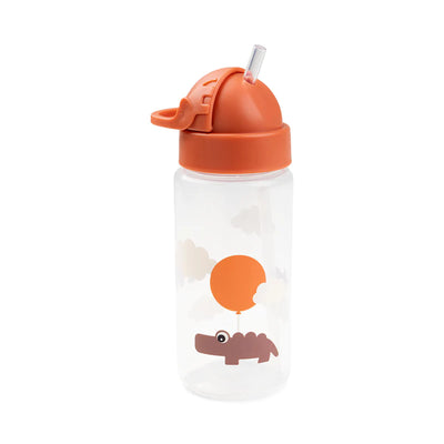 Trinkflasche mit Strohhalm Happy clouds Papaya
