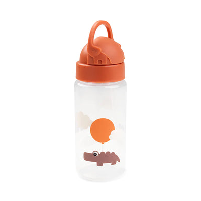 Trinkflasche mit Strohhalm Happy clouds Papaya