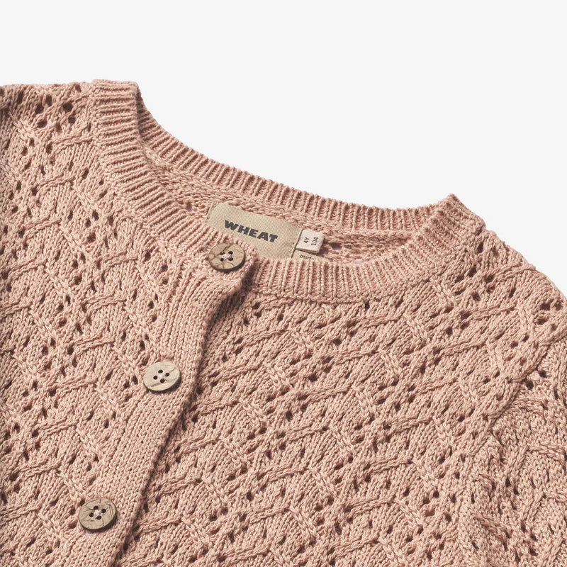 Wheat-Knit Cardigan Celia-1157 moonlight rose