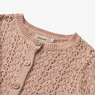 Wheat-Knit Cardigan Celia-1157 moonlight rose