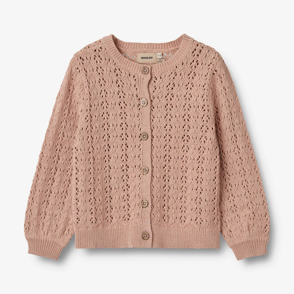 Wheat-Knit Cardigan Celia-1157 moonlight rose