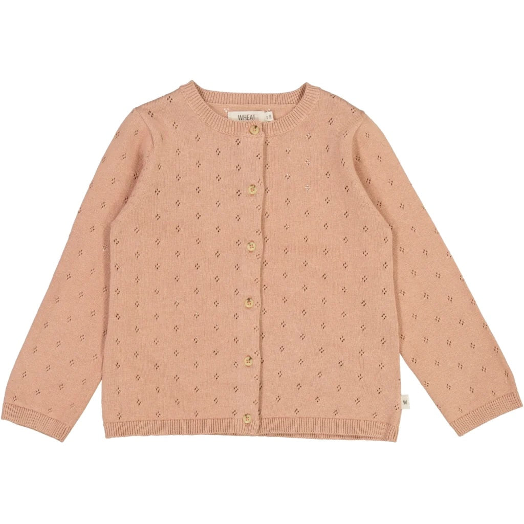 WHEAT - Knit Cardigan Maia - 2031 rose dawn