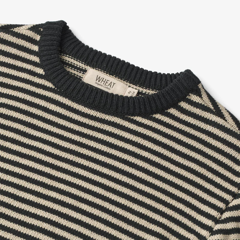 Knit Pullover Morgan-1433 navy stripe