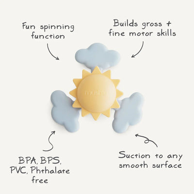Mushie-Sunshine Suction Spinner Spielzeug