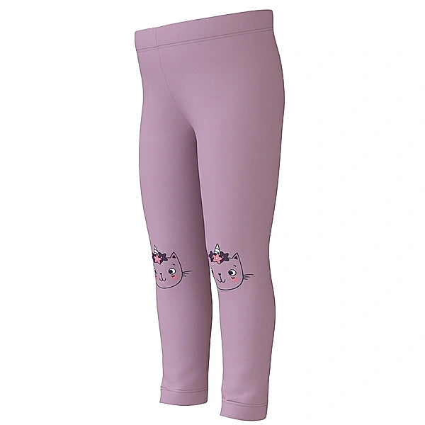 name it-NMFDAVINA AOP SWE LEGGING BRU R1-Lavender Mist