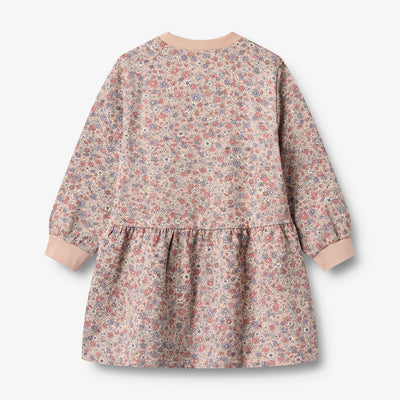 Wheat-Sweat Dress L/S Zenia-2036 rose dust flowers