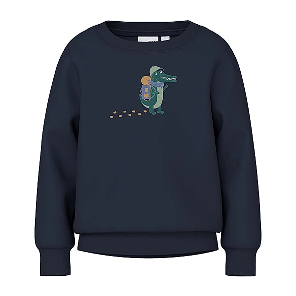 name it-NMMVILDAR LS SWEAT BRU R1-Bijou Blue