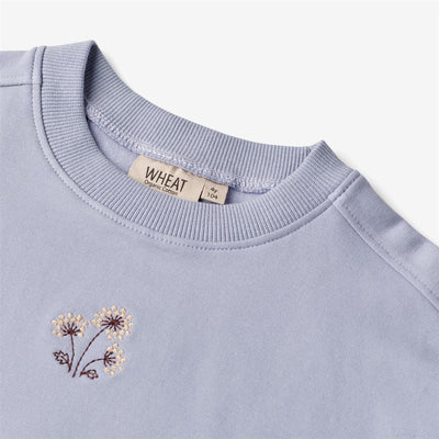 WHEAT - Sweatshirt Eliza Embroidery - 1497 - ice purple