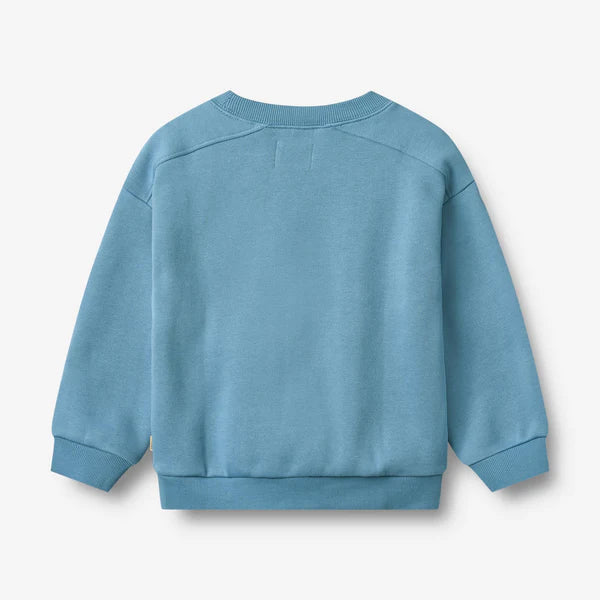 Wheat-Sweatshirt L/S badge Sander-9575 winter blue