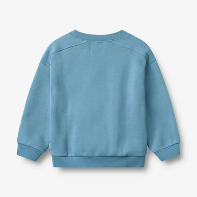 Wheat-Sweatshirt L/S badge Sander-9575 winter blue
