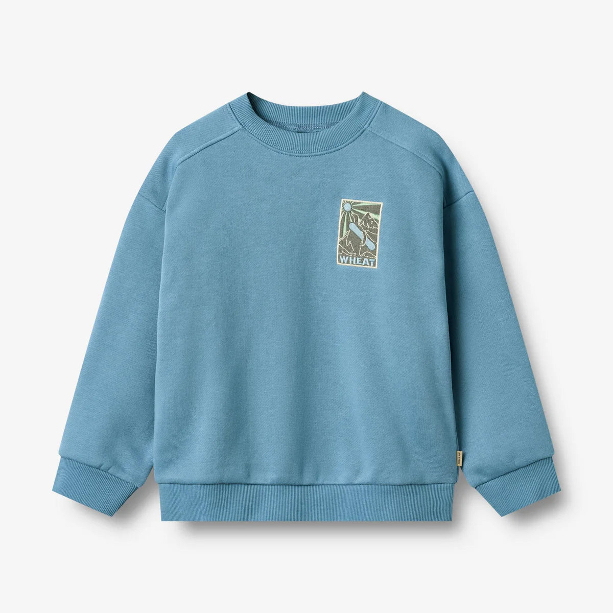 Wheat-Sweatshirt L/S badge Sander-9575 winter blue