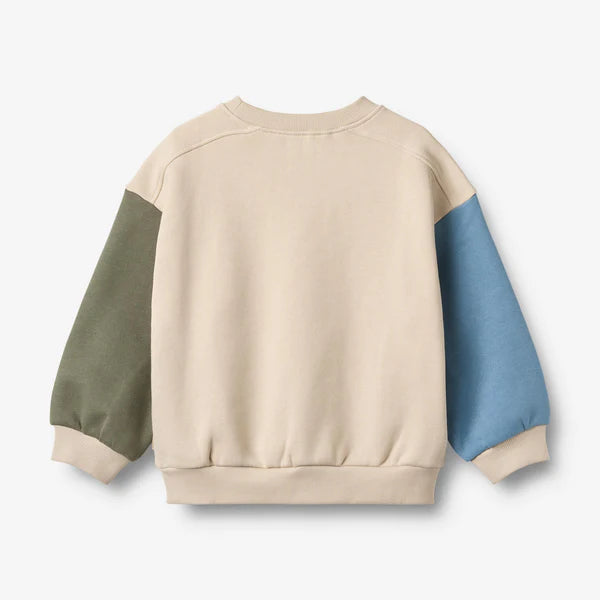 Wheat-Sweatshirt L/S badge Elliot-3191 offwhite