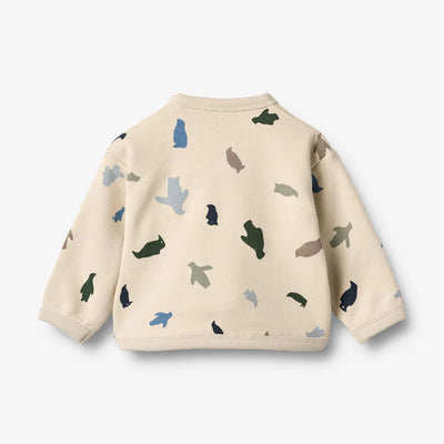 Wheat-Sweatshirt L/S Emery-9563 offwhite penguins