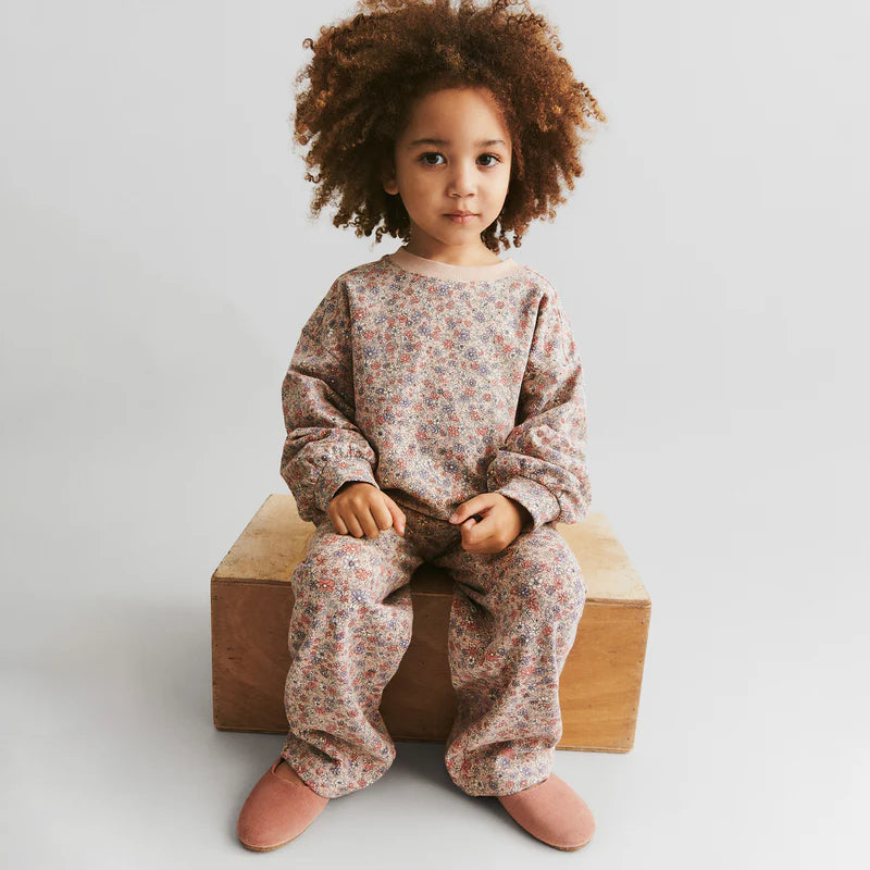 Wheat-Sweatshirt L/S Lia-2036 rose dust flowers
