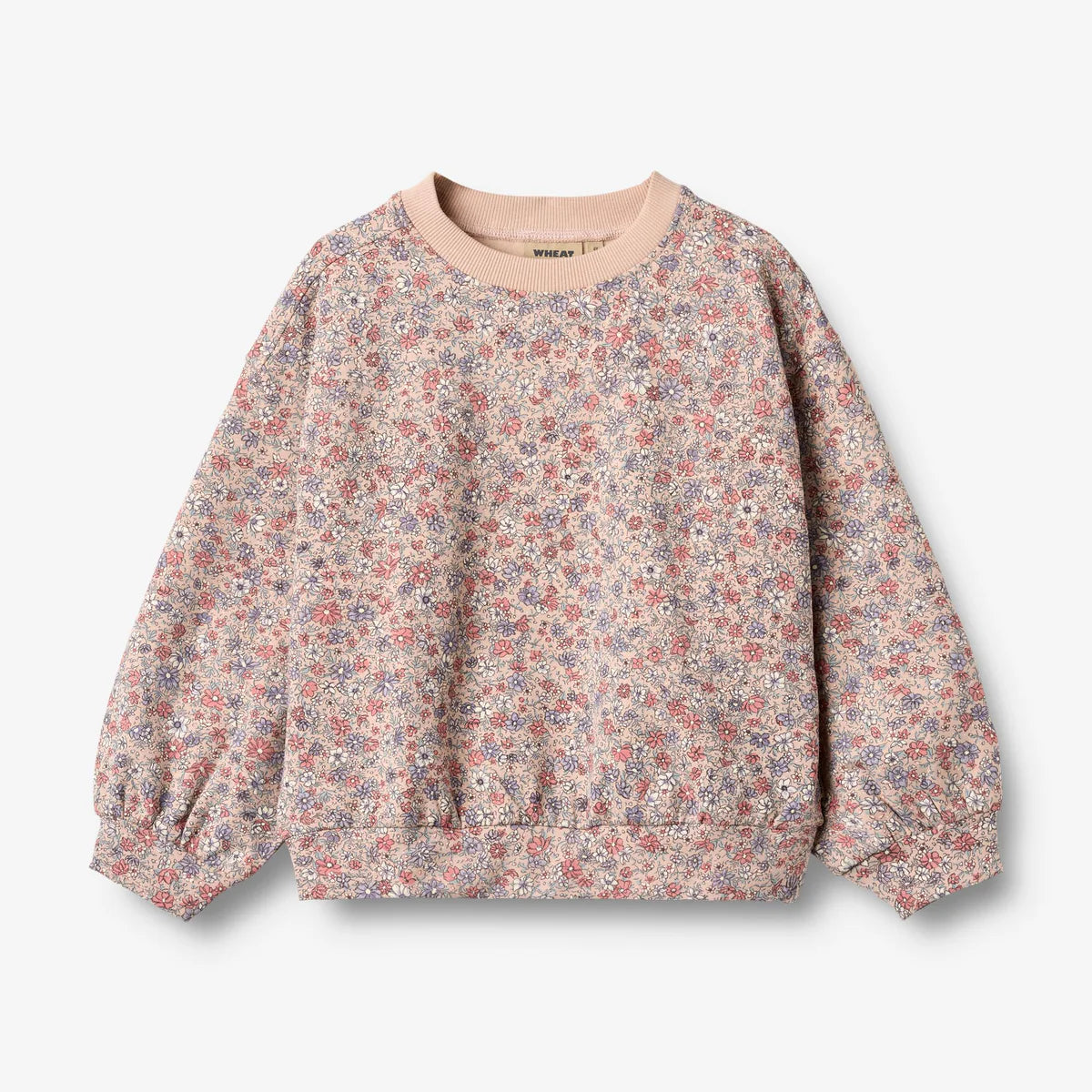 Wheat-Sweatshirt L/S Lia-2036 rose dust flowers