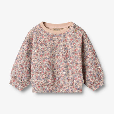 Wheat-Sweatshirt L/S Lia-2036 rose dust flowers