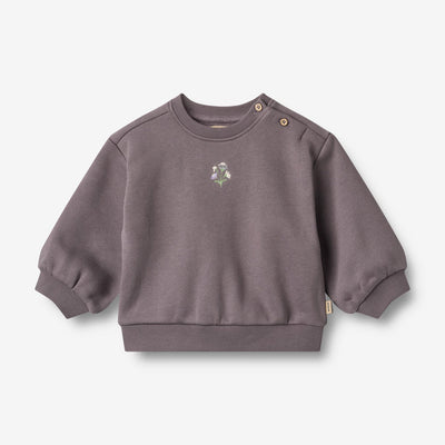 Wheat-Sweatshirt L/S embroidery Eliza-1035 purple stone