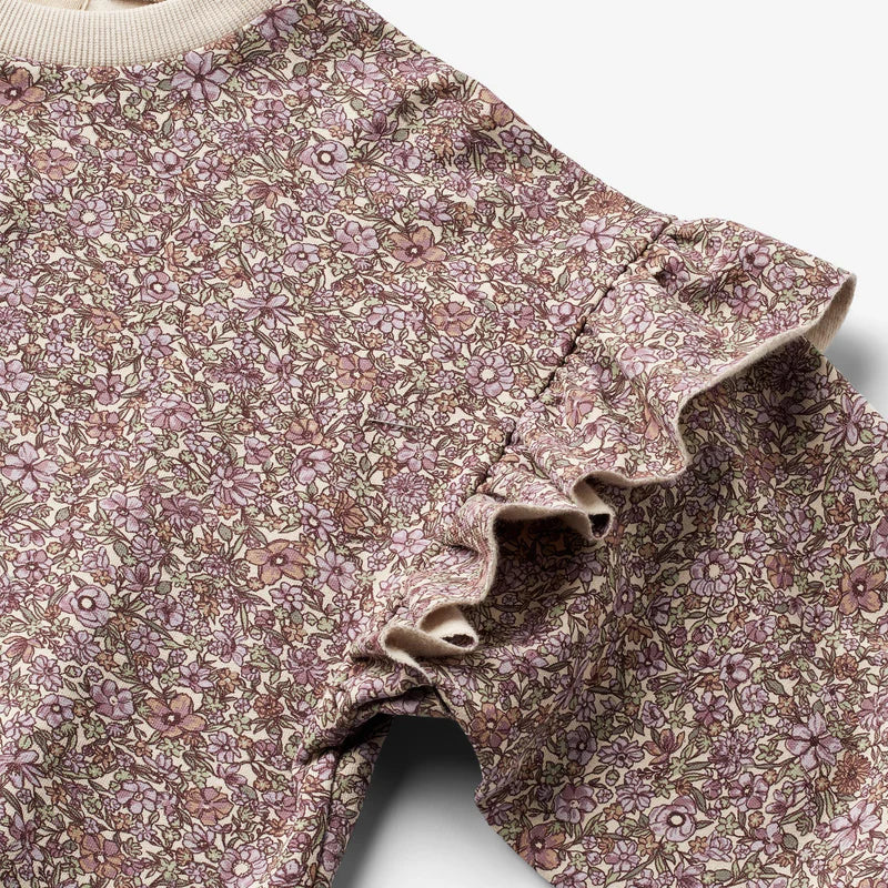 Wheat-Sweatshirt L/S Lulle-1358 lilac flowers