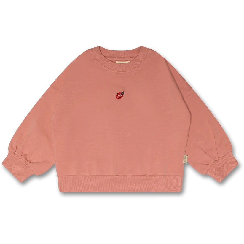 Petit Piao-Sweat Shirt Motif-Sea Shell Pink/Ladybug