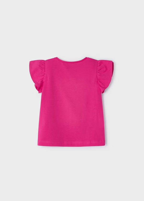 Mayoral-T-shirt kurzarm-Fuchsia