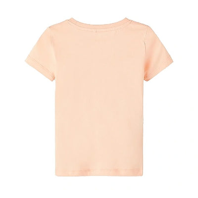 name it - NMFFABRINA SS TOP BOX - Peach Nectar