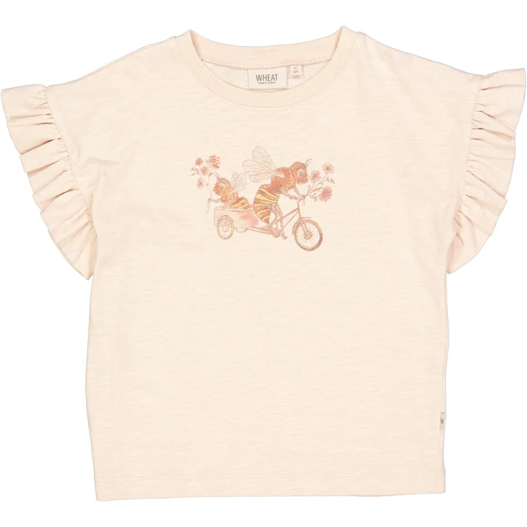 WHEAT - T-Shirt Bee Bike - 2032 rose dust