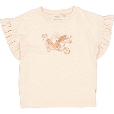 WHEAT - T-Shirt Bee Bike - 2032 rose dust